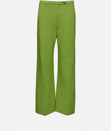Wide Leg Trouser | MIU MIU | elysewalker VERDE / IT 38