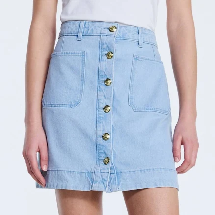 Free Assembly Women's Denim Mini Skirt