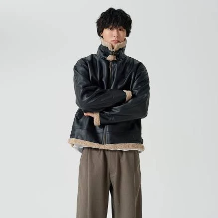 OWSA Shearling Leather Mustang Jacket
