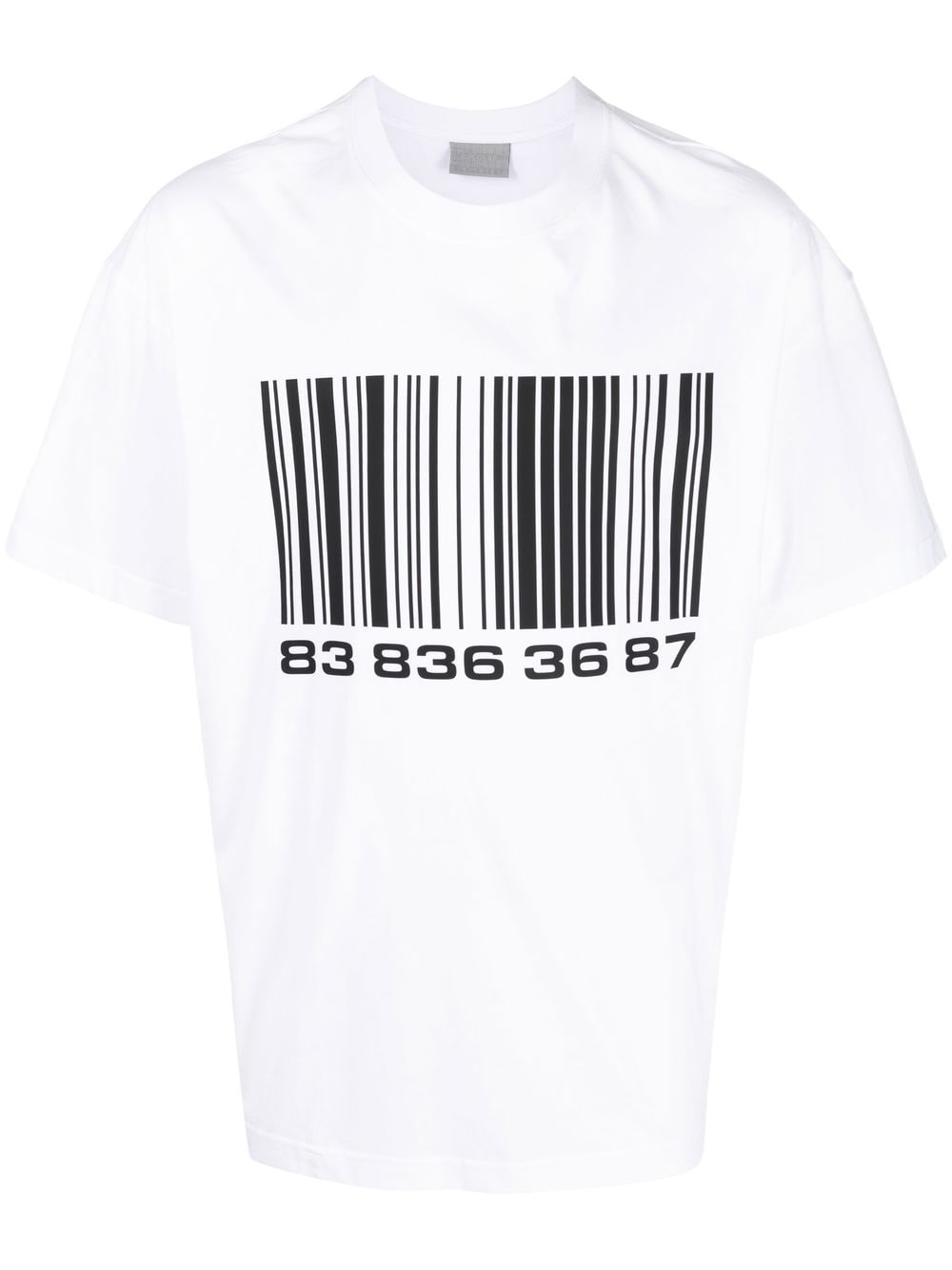 Barcode-print Cotton T-shirt