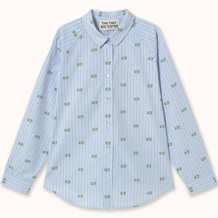 Mini Flowers Striped Shirt