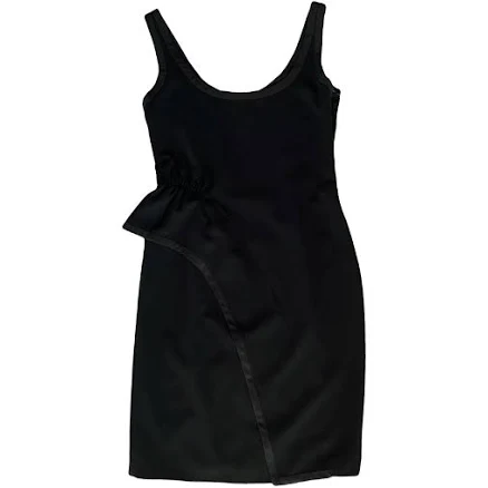 Moschino Black Crepe Mini Dress Size 10 UK