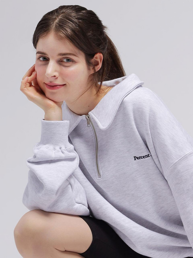Co Collar Zipup Sweat T