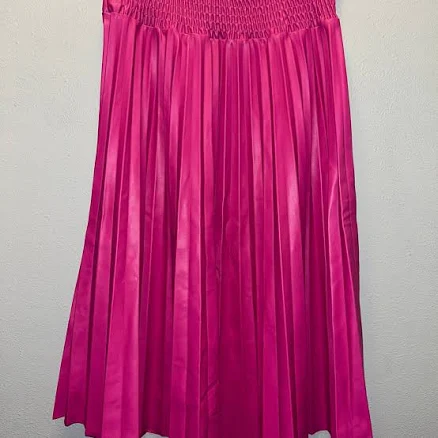 B.Yu Ruffled Vegan Leather Skirt