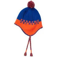 Supreme Split Logo Earflap Beanie - OS