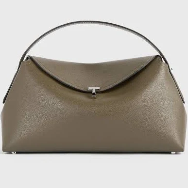 Toteme Women's T-Lock grained Leather Top Handle Bag
