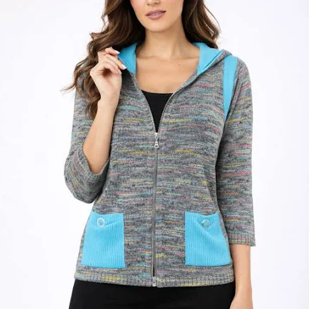 Colorblock Melange Cardigan
