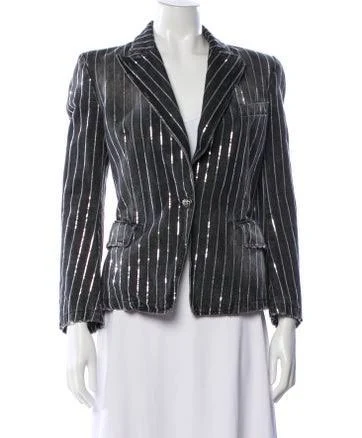 Balmain Vintage 2010 Blazer in Grey, Women's US8, FR40 | M