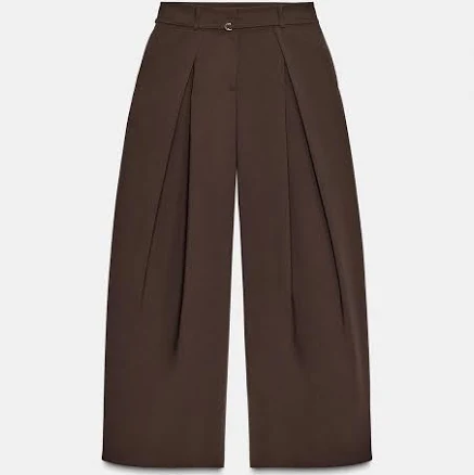 Zara Women's Wide Leg Belted Pants