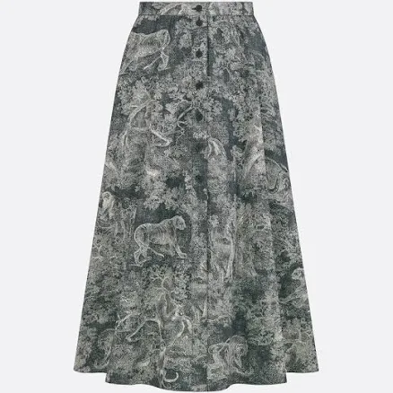 DIOR Women's Dioriviera Mid-Length Flared Skirt