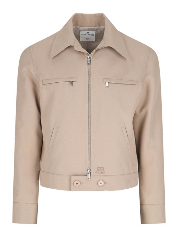 Courreges workwear zip jacket