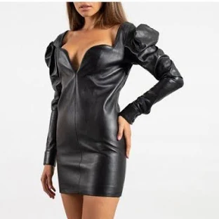 Yves Saint Laurent Saint Laurent Leather Bustier Mini Dress - black - FR38Yves Saint Laurent Saint Laurent Leather Bustier Mini Dress - black - FR38