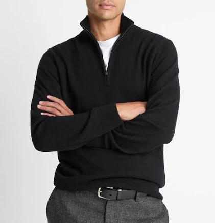 Vince Men's Cashmere Quarter-Zip Sweater