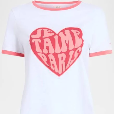 Je Taime Paris Women's Shrunken Ringer T-Shirt