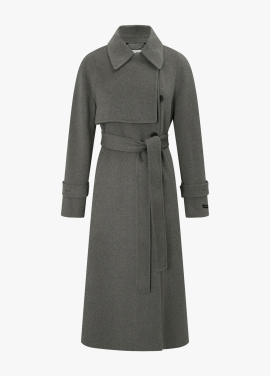 Wool Blend Trench Coat