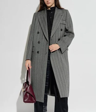 Ferragamo Wool Herringbone Overcoat