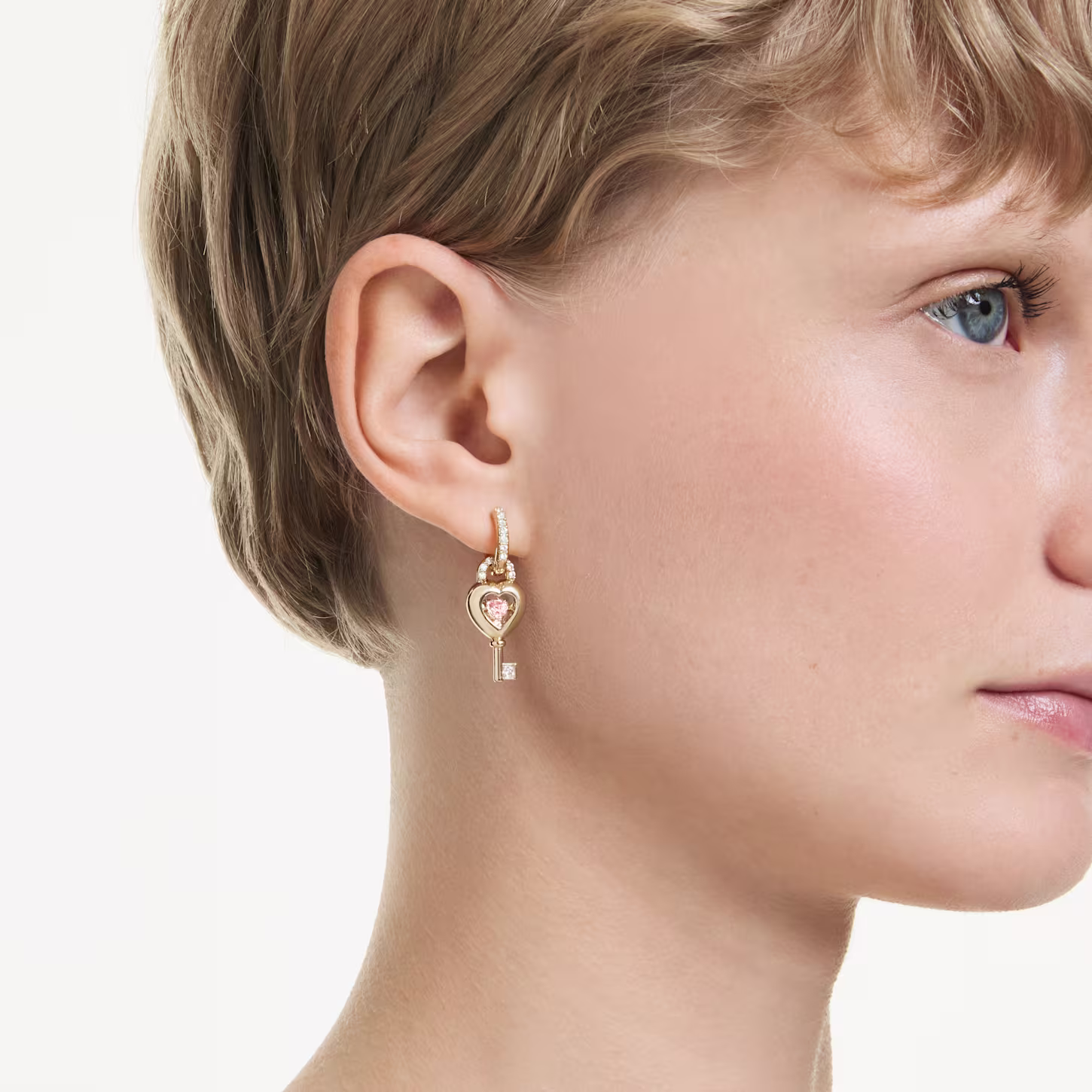 Time Hoop Pierced Earrings