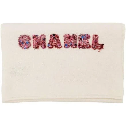 CHANEL Cashmere Tweed Scarf