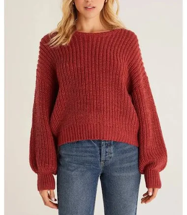 Rust Chunky Knit Sweater L