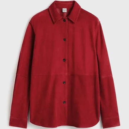 Toteme Women's Soft Suede Overshirt