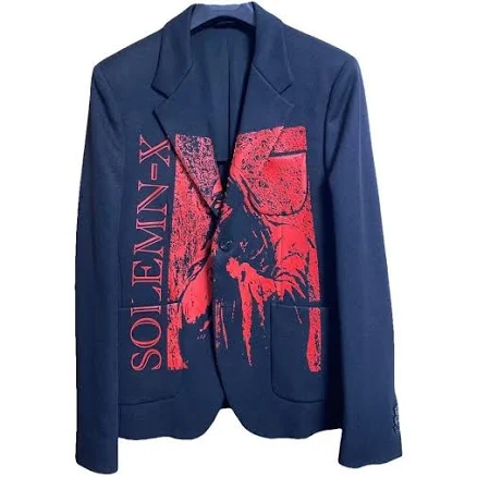 Raf Simons Polyester Graphic Print Blazer