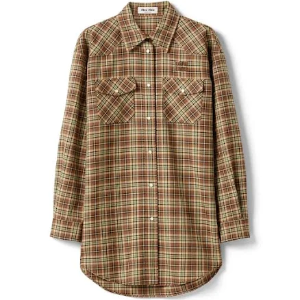 Miu Miu Women's Plaid Shirt
