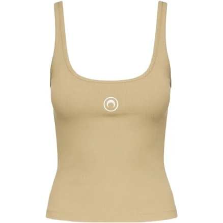 Marine Serre Ribbed Women Tank Top