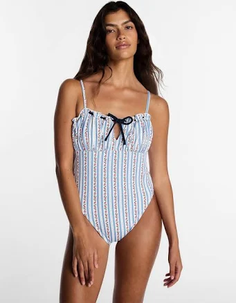 Kacey Lee Women's Tie Neck Scoop Back One Piece Swimsuit