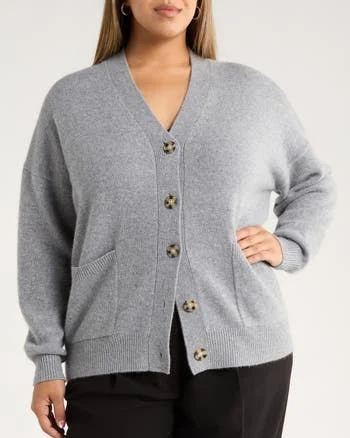 Nordstrom Wool & Cashmere Boyfriend Cardigan