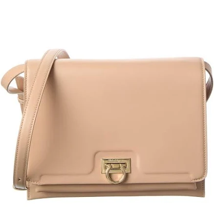 Ferragamo Trifolio Leather Shoulder Bag