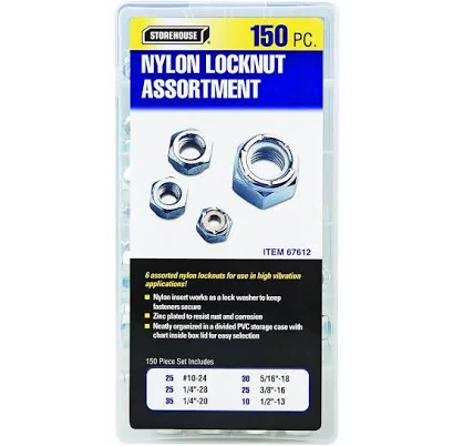 Storehouse Nylon Locknut Set 150-Piece