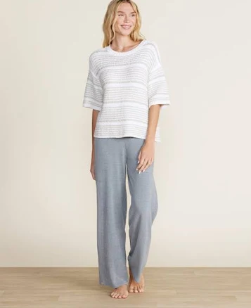 Barefoot Dreams Boucle Striped Pullover