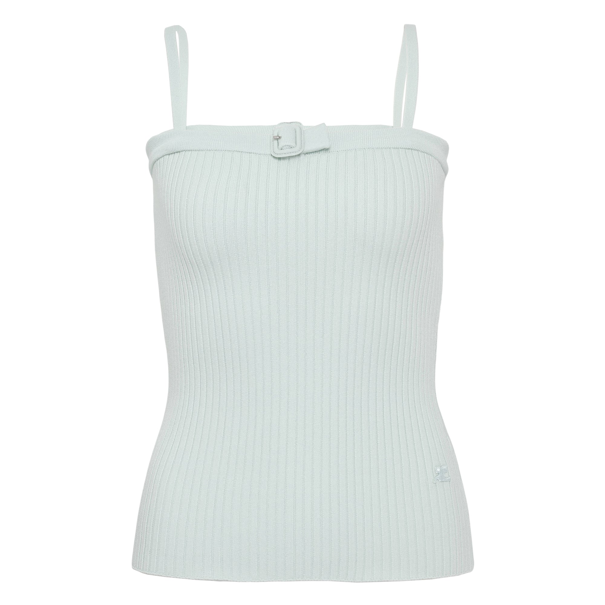 Buckle Rib Knit Top