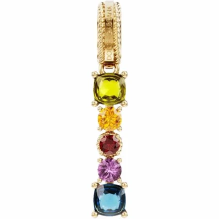 DOLCE & GABBANA Women's 18 Kt Yellow Gold Rainbow Alphabet I Charm