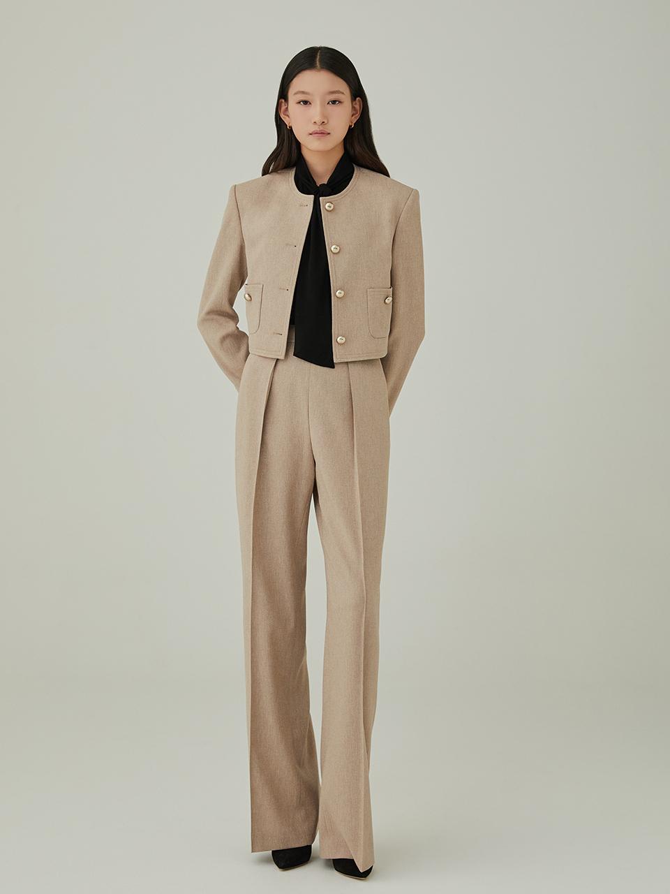 NO. 16 PANTS - BEIGE BROWN