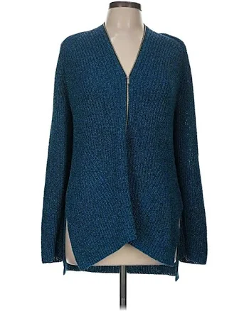 Proenza Schouler White Label Cardigan Sweater: Blue - Women's Size Medium, ThredUp