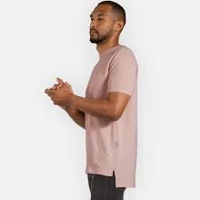 Signature Tee Split Hem - Flamingo