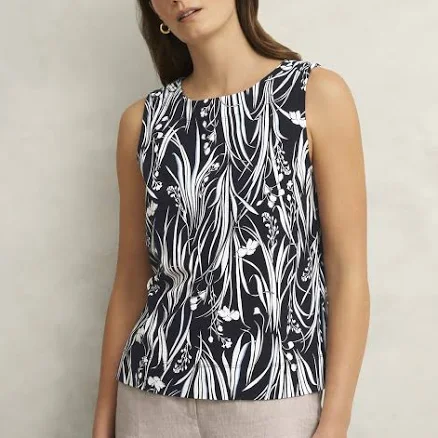 Hobbs Maddy Cotton Printed Top