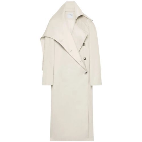 Logo-patch Trench Coat