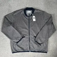 Universal Works Men's Zip Bomber Jacket Navy Size 3XL