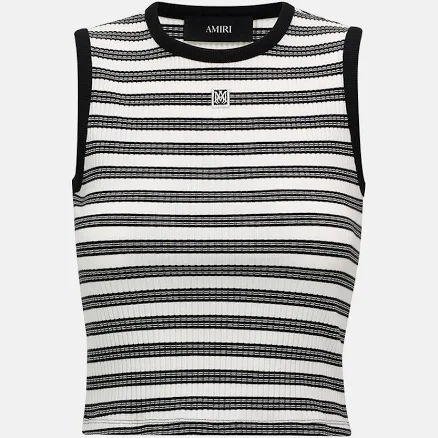 Amiri Women's Striped Sleeveless Top