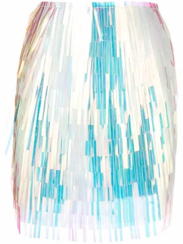 Holographic-tassel Skirt