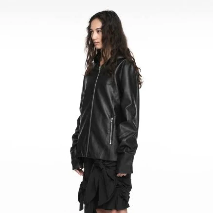 NACHE Unisex Leather HOODIE Jacket