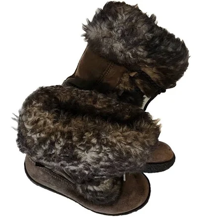 Brilliant Insulated Waterproof Gray Suede Vintage Boots, Wedge Heel