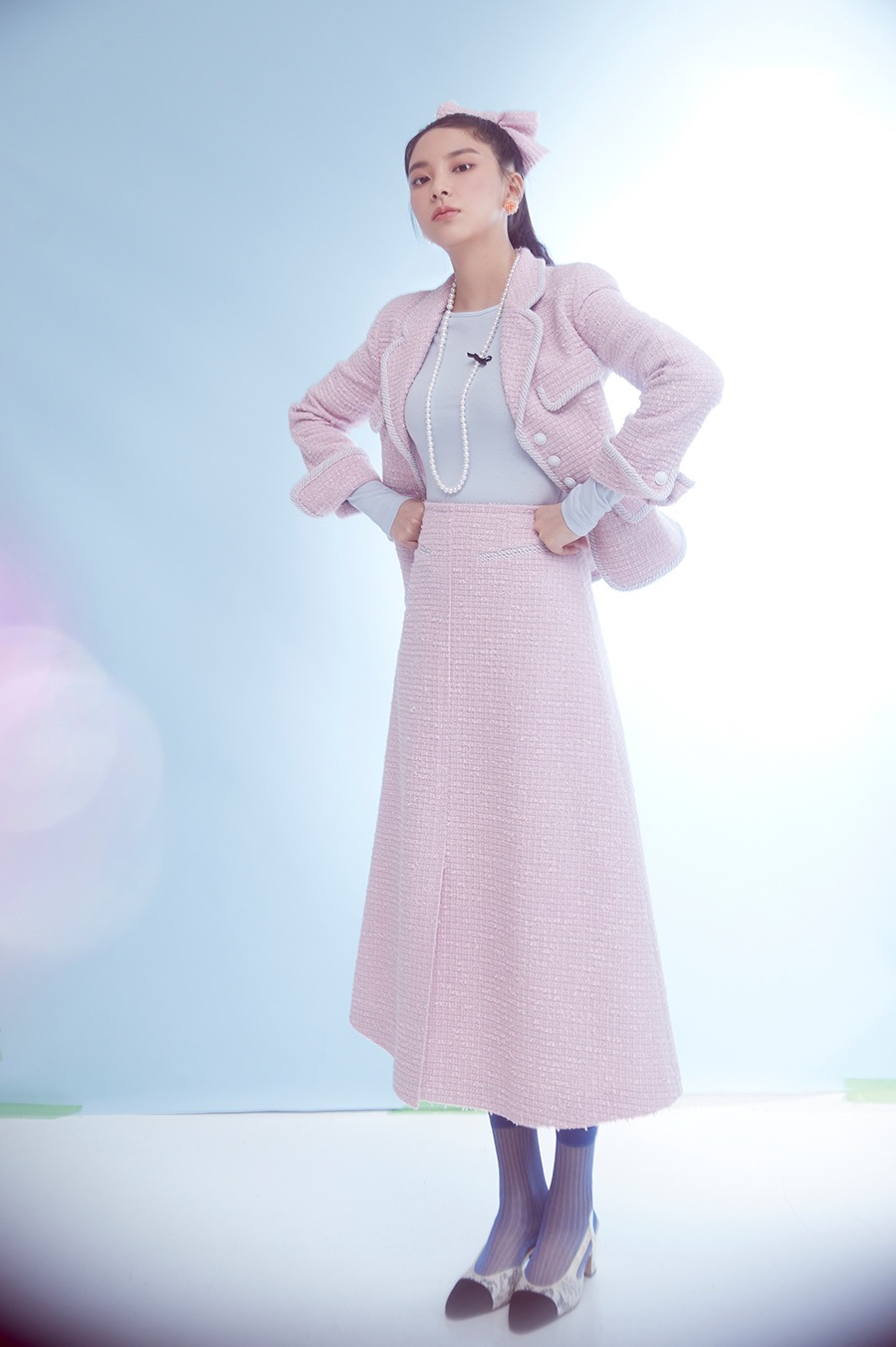 [H Attitude] NO.5 SKIRT - PINK