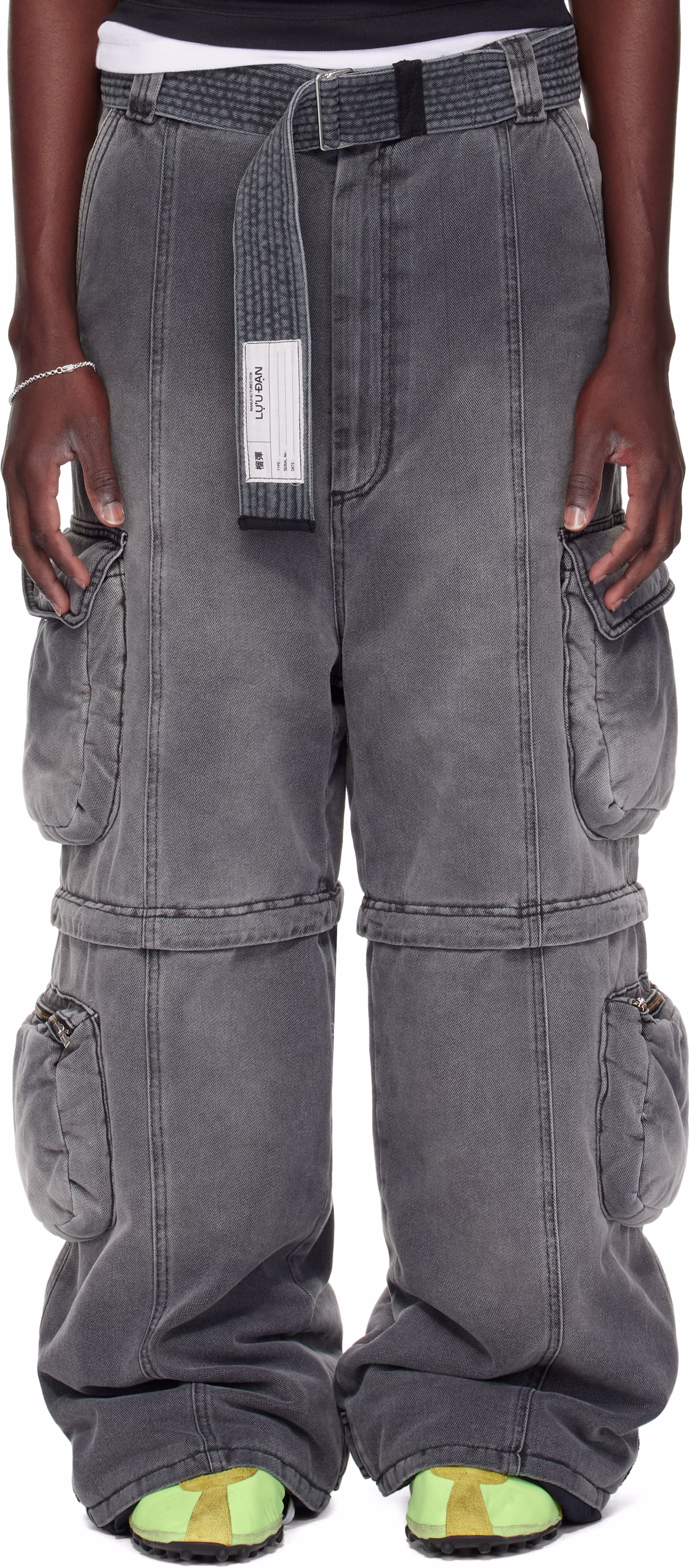 Denim Cargo Pants