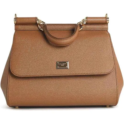 Dolce & Gabbana Sicily Calf Leather Handbag