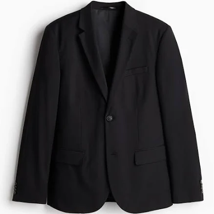 H&M Men's Skinny-Fit Single-Breasted Jacket