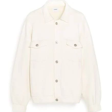 Barrie Denim oversized cashmere and cotton jacket