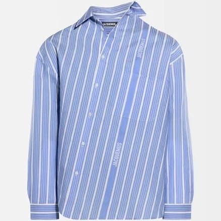Jacquemus Blue Cuadro' Men Shirt